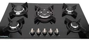 SAFEGAS 5 BURNER STAINLESS STEEL HOB