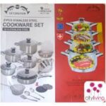 DOLPHIN 16PCS STAINLESS STEEL POT SET
